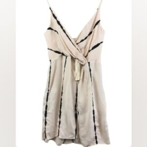 Love stitch watercolor stripe tank dress